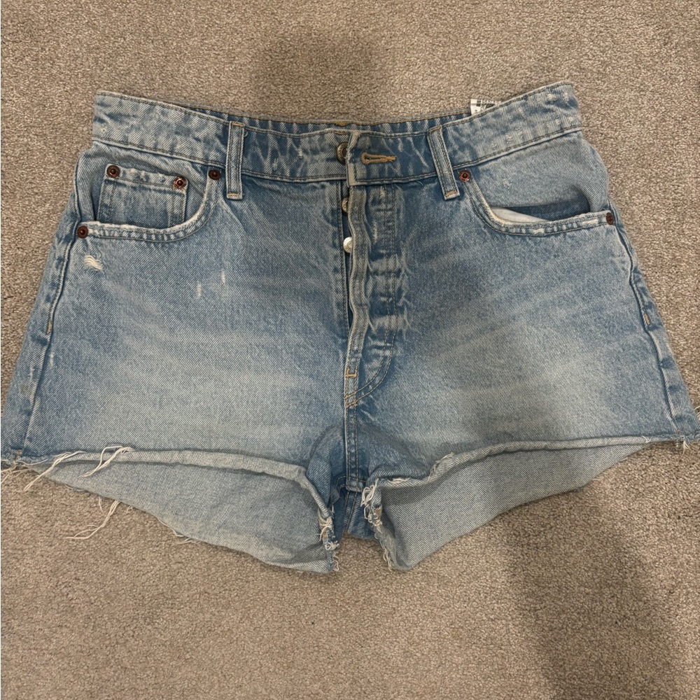 Zara Light Blue Jean Shorts